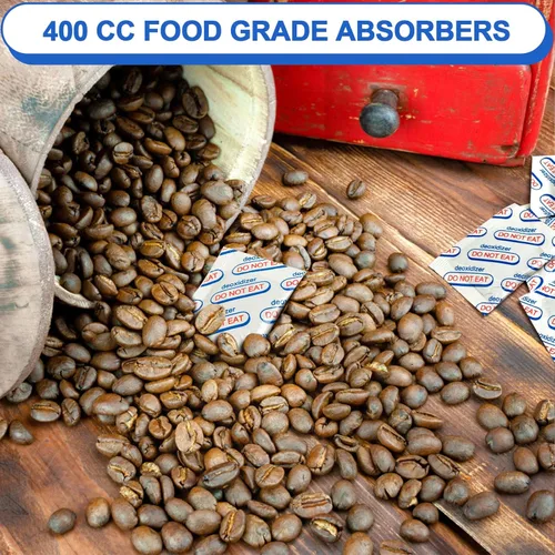 Miniatura 6 de Absorbentes de oxígeno de 400 cc para almacenamiento de alimentos - 100 unidades (paquetes de 20x de 5) - para almacenamiento de alimentos a largo
