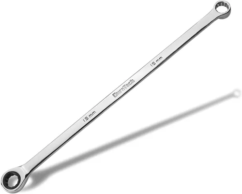 DURATECH Llave de trinquete extralarga de 15mm, métrica, acero CR-V