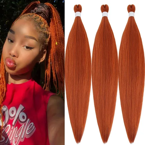 Miniatura 26 de Black Braiding Hair Pre Stretched 16 Inch Black Hair Extensions For Braiding Hypoallergenic Pre-stretched Braiding Hair Natural Knotless Crochet