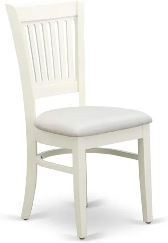 Miniatura 6 de East West Furniture BOVA5-LWH-C - Juego de comedor de 5 piezas para 4 personas, incluye una mesa de cocina redonda y 4 sillas de comedor tapizadas