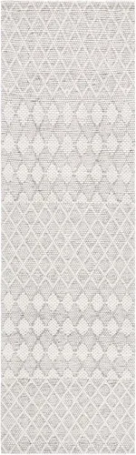 Miniatura 2 de SAFAVIEH Marbella Collection - Alfombra de pasillo de 8 pies, color marfil, diseño de transición, ideal para zonas de alto tráfico en pasillo, baño