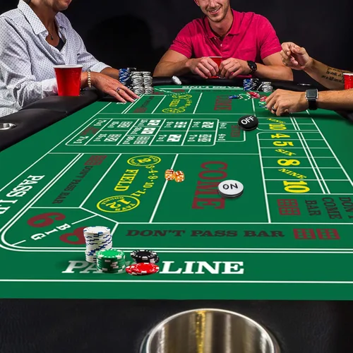 Miniatura 5 de GSE Games & Sports Expert 36" x 72" Casino Layout Felt, Professional Casino Tabletop Mat for Parties, Casino Poker Game Night