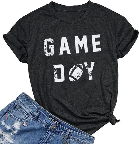 Camiseta de béisbol para mujer, camisetas de béisbol para mamá, camisetas vintage con estampado de béisbol, camiseta casual con estampado de letras