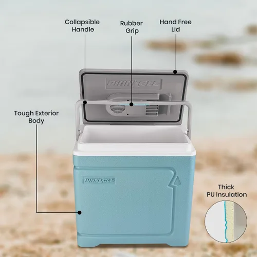 Miniatura 4 de Pinnacle Thermoware - Enfriador eléctrico grande de 30 litros para bebidas frías y calientes y alimentos - Enfriador de viaje de 12 V