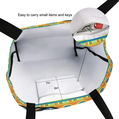 Miniatura 5 de Naanle Bolsa de lona de África grande para mujer, bolsa de hombro casual, bolsa de algodón para exteriores, reutilizable, multiusos, resistente