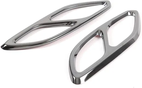Miniatura 5 de Moldura de garganta trasera automotriz compatible con Mercedes Benz GLA 2020 2021 2022 2023 salida de escape de garganta trasera automotriz