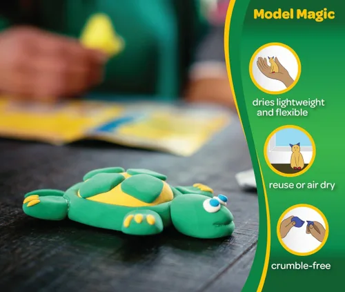 Miniatura 8 de Crayola Model Magic Blanco, Paquete de 4 (8 oz Cada Uno) – Alternativa de Arcilla para Modelar de Secado al Aire para Niños, Regalos de Navidad