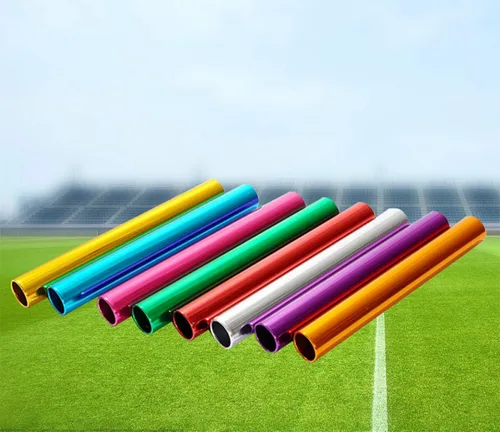 Miniatura 6 de Bastones de relé de campo de pista de aluminio, equipos de carreras para correr equipo de carreras, adecuado para deportes al aire libre práctica