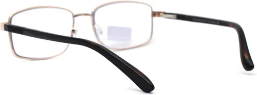 Miniatura 3 de Gafas de lectura progresivas progresivas de metal clásico con bisagra de resorte rectangular para hombre