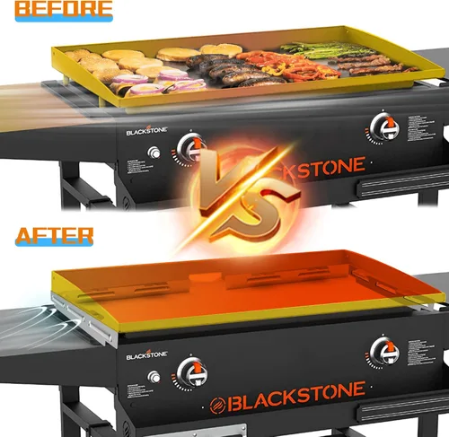 Miniatura 6 de Protectores de viento para parrilla Blackstone de 28 pulgadas, accesorios de parrilla para Blackstone de 28 pulgadas, pantalla magnética de acero