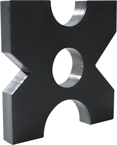 Miniatura 6 de Paquete de 2 placas de prensa de árbol 20/32T Shop Metal Press Plates 1"x7"x7" 2 Plates for 20/32 Ton Presses. 4 Notches for Stability. 1" Thick