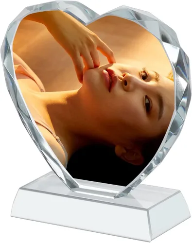 Miniatura 6 de Marco de fotos de cristal personalizado, marco de fotos de cristal personalizado, decoración de escritorio, placa de fotos de vidrio, regalo