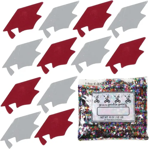 Miniatura 51 de Confetti Grad Cap Negro, Azul Marino Combo - 2 bolsas de media onza (1 oz)