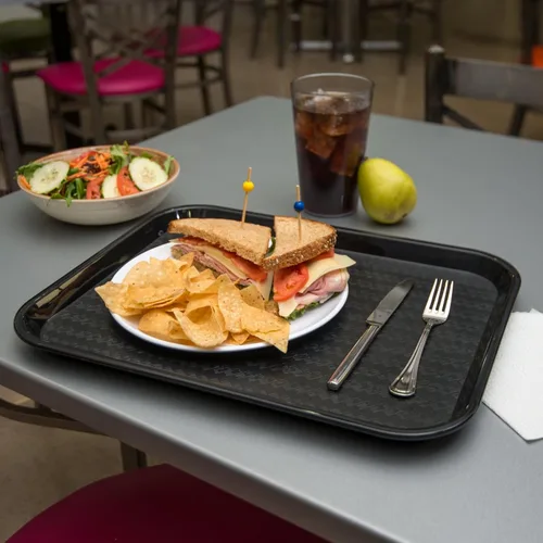 Miniatura 5 de Carlisle FoodService Products Bandeja de comida rápida para cafetería, 14 x 18 pulgadas, polipropileno duradero con superficie antideslizante