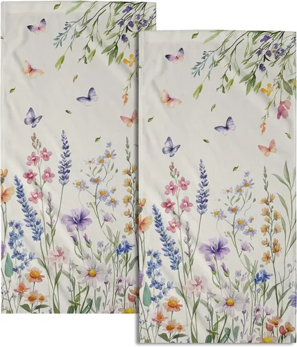 Miniatura 18 de Giwawa Toallas de mano en blanco y negro – Juego de 2 toallas de baño decorativas para baño, cocina, gimnasio, 14 x 28 pulgadas