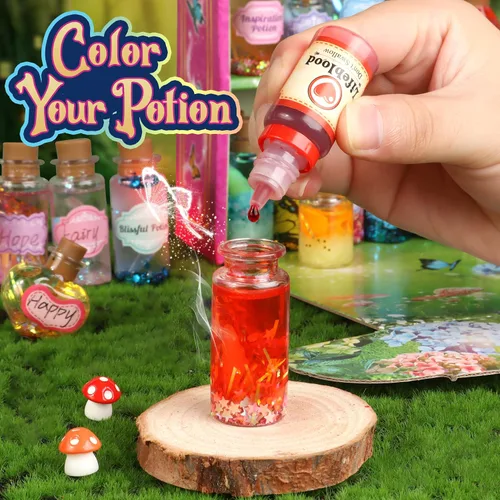 Miniatura 3 de wookidel Kit de manualidades mágicas de hadas para niños con 20 botellas de poción – Kit de manualidades para hacer pociones mágicas de hadas