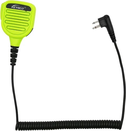 Miniatura 12 de Micrófono de altavoz impermeable para hombro con 2 pines, bidireccional, compatible con radios walkie talkie UV-5R, BTECH, Kenwood, Retevis