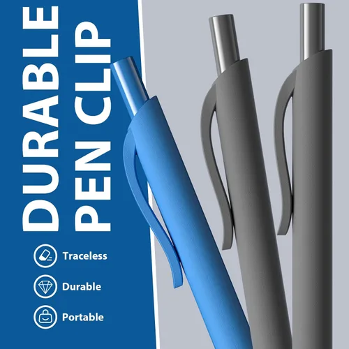 Miniatura 4 de Bolígrafos al por mayor, paquete de 107 bolígrafos de tinta negra y azul, punta media de 1.0 mm, retráctiles al por mayor para escritura suave