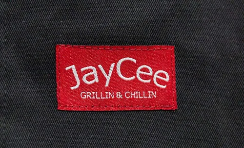 Miniatura 6 de JayCee - Delantal para barbacoa, parrilla, chef, pasatiempos y taller, 5 bolsillos, espalda cruzada, 2 trabillas para herramientas/toallas, algodón