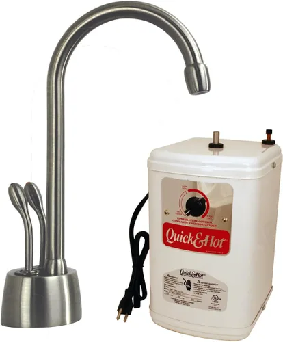 Miniatura 5 de Westbrass D272H-12 Develosah - Dispensador de agua caliente y fría de 2 manijas de 9 pulgadas con tanque de calentamiento instantáneo, 1 paquete