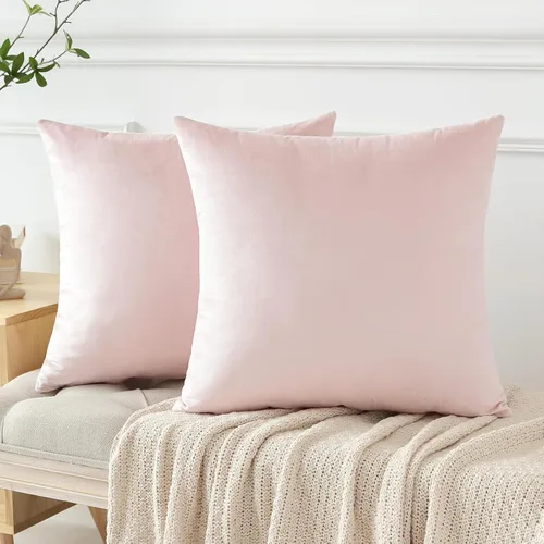 Miniatura 8 de OTOSTAR Fundas de almohada decorativas de terciopelo suave, fundas de cojín cuadradas sólidas, decoración del hogar, fundas de almohada para sofá