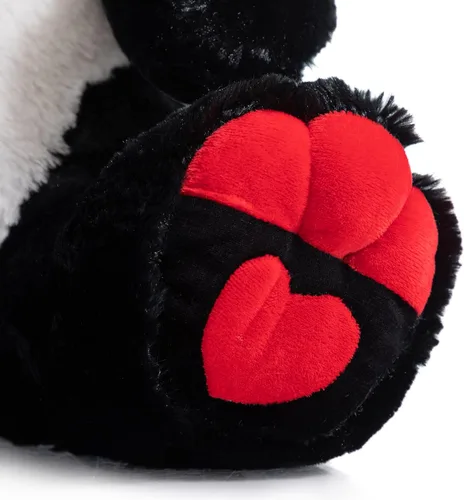 Miniatura 8 de HollyHOME I Love You Panda - Panda de peluche con corazones rojos y lazo, regalo de 20 pulgadas