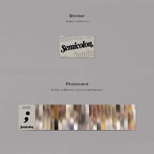 Miniatura 6 de SEVENTEEN - Álbum especial [semicoma] Funda + CD-R + postal plegada + mini tarjeta + calcomanía + tarjeta fotográfica + 2 insignias de botón + 4
