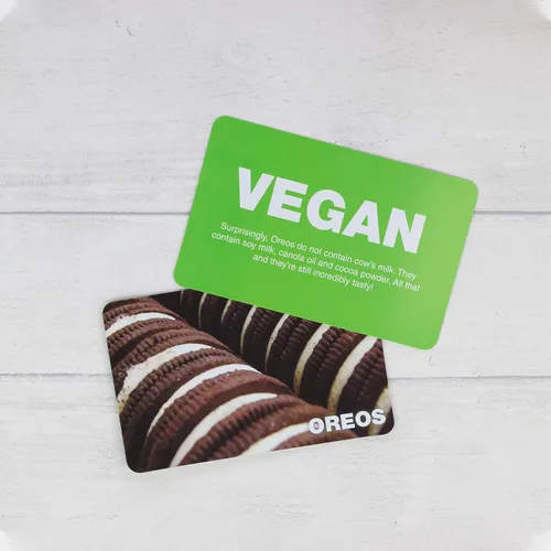 Miniatura 7 de Juego vegano no vegano - Adivina los productos veganos divertido juego de cartas flash - Divertido juego de adivinanzas de sí o no - adecuado
