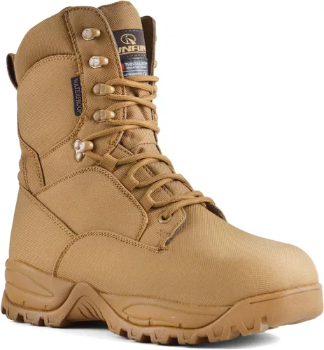 Miniatura 10 de Men's Waterproof Military Tactical Boots Lightweight Work Boot Insulated Hunting Boots, 8 Inches Lace-up Outdoor Boots, 400g Thinsulate