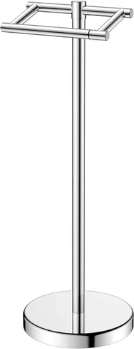Miniatura 13 de FORIOUS Soporte de Papel Higiénico para Montaje en Pared, Soporte de Rollo de Tejido Giratorio de Doble Poste de Acero Inoxidable Resistente al