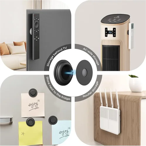 Miniatura 7 de UMUST 4 soportes magnéticos para control remoto, soporte de pared autoadhesivo de silicona para control remoto, organizador de almacenamiento