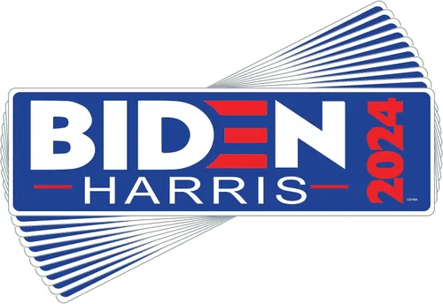 Miniatura 11 de Gear Tatz - Biden/Harris 2024 - Político, demócrata, liberal - Adhesivo para parachoques - 10 x 3 pulgadas - Fabricado profesionalmente