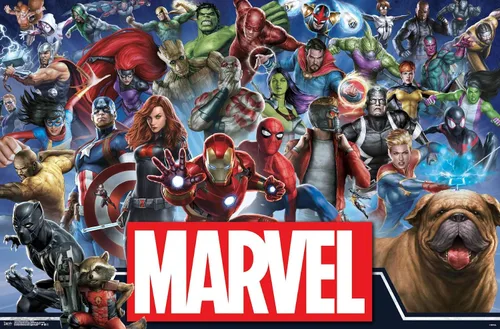 Miniatura 16 de Trends International Marvel Comics - Póster de pared de héroes del universo Marvel, 14.725 x 22.375 pulgadas, versión enmarcada de madera de granero