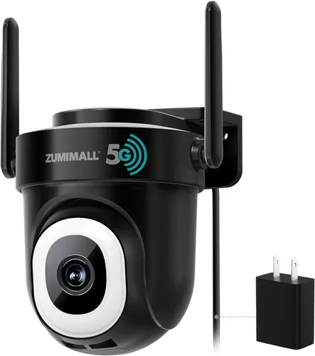 Miniatura 14 de ZUMIMALL - Cámara de seguridad para exteriores de 3 MP con cable 2.4G/5G WiFi - Pack de 2, grabación 24/7, detección de movimiento AI, blanco 2