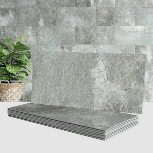 Miniatura 16 de AULIGET 20 piezas de azulejos de pared de piedra sintética ligera para despegar y pegar, 6 x 12 pulgadas, PVC para cocina, baño, lavandería, cámper