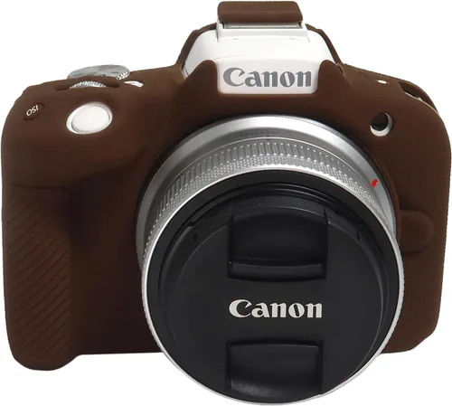 Miniatura 9 de Easy Hood Funda para cámara R50, botones marcados Funda protectora para cámara Canon EOS R50 sin espejo, funda de silicona suave, funda de piel Rosa