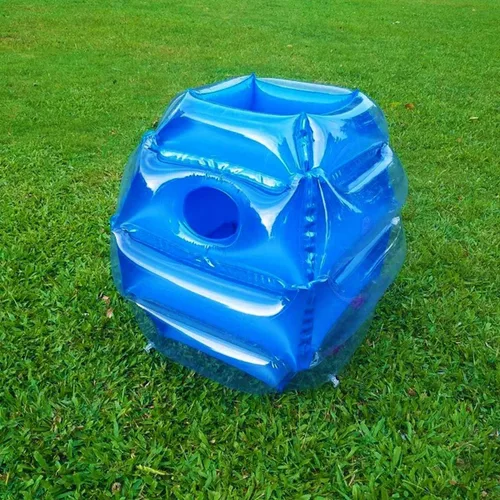 Miniatura 8 de 2 piezas de parachoques inflables para niños, pelota de rebote para niños, bolas de sumo para niños, pelota de juego de césped para niños al aire