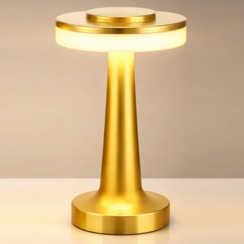 Riakrum 1 Pcs LED Portable Cordless Table Lamp with Touch Sensor 3 Color Stepless Dimming Rechargeable Battery up to 15 Hours Cordless Table Light