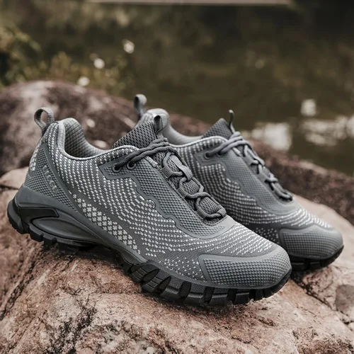 Miniatura 17 de ulogu Zapatos de senderismo impermeables para hombres y mujeres, cómodos, ligeros, antideslizantes, para caminar todo el día, para trabajar y caminar