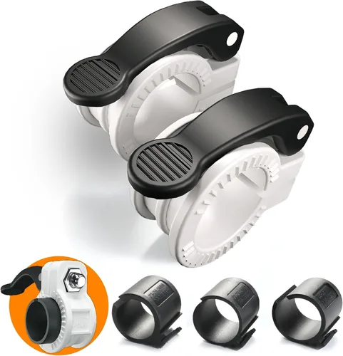Miniatura 8 de Mini Pro Barbell Clips de 1 pulgada I Collar de barra ajustable de varios tamaños I Abrazaderas de barra de 1 pulgada, clips de peso de liberación