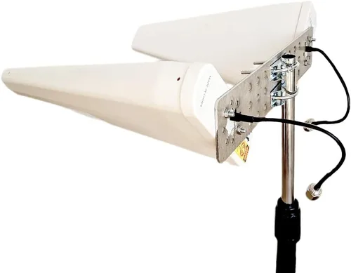Maswell Antena celular patentada 5G 4G 2X2 MIMO Versión de haz ancho LPDA Ultra Banda Ancha Genuina 600-6000MHz Registro Periódico Aéreo Todas las
