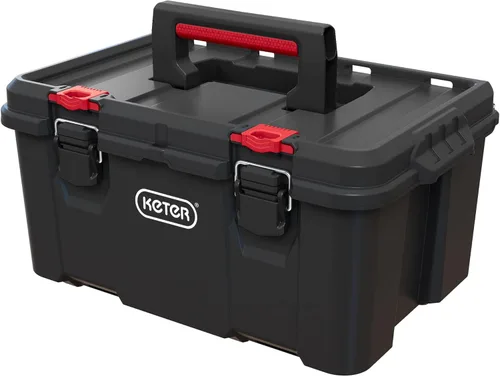 Miniatura 12 de Keter Stack-n-Roll Organizador Modular de Herramientas para Almacenamiento en Garaje y Bricolaje, Sistema de Caja de Herramientas Rodante de Resina