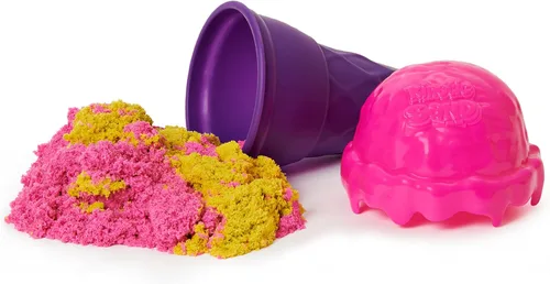 Miniatura 5 de Kinetic Sand Aromas, recipiente de cono de helado de 4 onzas con 2 colores de perfumado totalmente natural (los estilos pueden variar)