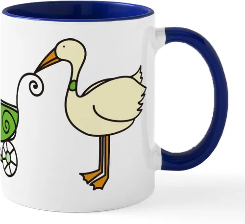 Miniatura 12 de CafePress Mug Stork - Taza de café de cerámica (11.0 fl oz)
