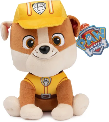 Miniatura 6 de GUND Patrulla Canina Rubble en uniforme de construcción de marca para edades de 1 y más, 22,9 cm (los estilos pueden variar)