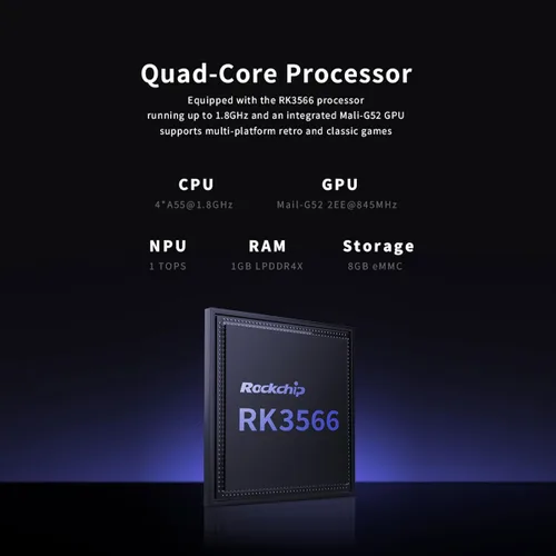 Miniatura 6 de MINILOONG - Consola de juegos, sistema IPS LCD Loong OS de 4 pulgadas, consola de videojuegos con batería de 4000 mAh, con tarjeta DDR4