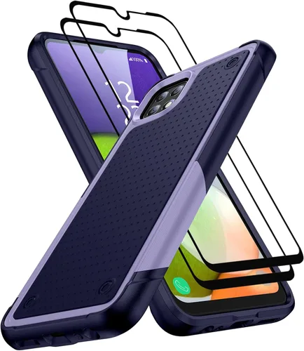 Miniatura 86 de Jeylly Compatible con Samsung Galaxy A22 5G Funda, Funda Samsung A22 5G con 2pcs protectores de pantalla de vidrio templado
