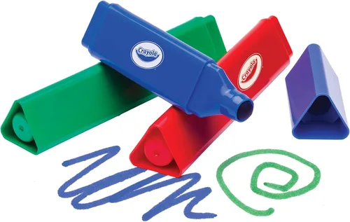 Miniatura 5 de Crayola Marcadores Triangulares para Niños Pequeños (8 unidades), Marcadores Lavables de Fácil Agarre para Niños Pequeños, Suministros de Arte