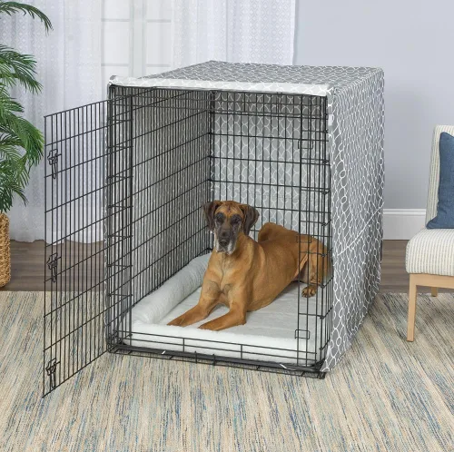 Miniatura 3 de MidWest Homes for Pets - Funda para jaula de perro, funda para jaula de perro con privacidad apta para jaulas de perro Midwest, solo funda