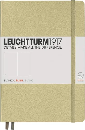 Miniatura 143 de LEUCHTTURM1917 - Cuaderno de tapa dura mediano A5 con 251 páginas numeradas para escritura y diario (verde menta, con puntos)